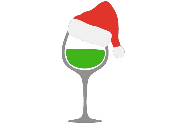 Holiday Wine Glass Clip Art