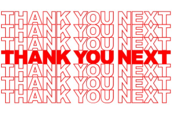 A Red and White Affirmation of Gratitude and Encouragement