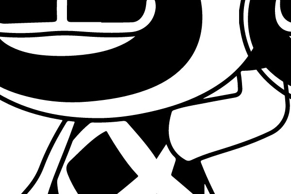 Monochrome Monkey Character