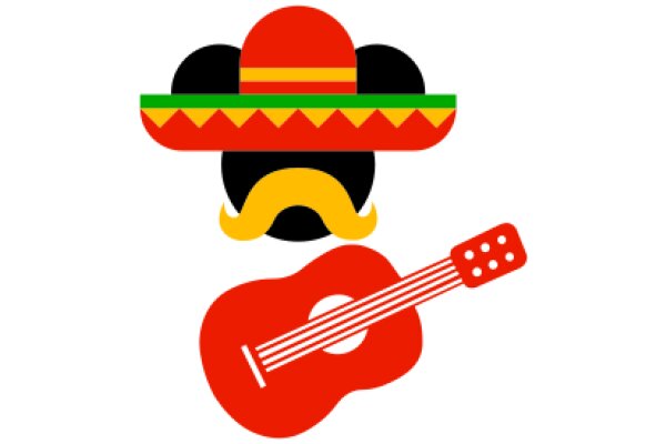 Vibrant Mexican-Inspired Iconography: A Colorful Blend of Traditional Symbols