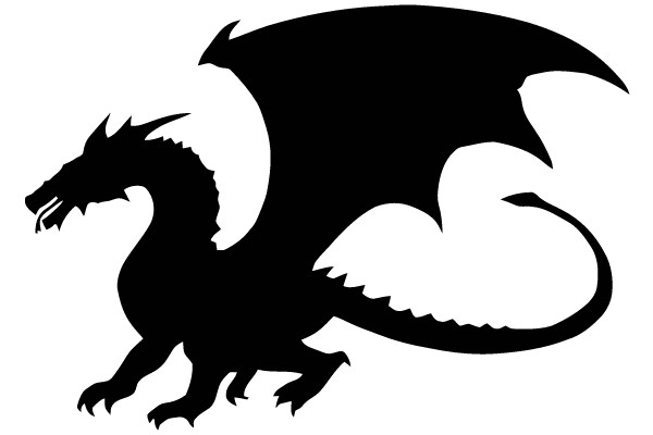 Dark Silhouette Dragon