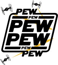 Pew Pew Pew: The Star Wars-Inspired Logo