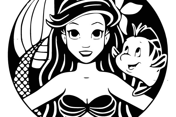 Underwater Embrace: A Mermaid and Her Dolphin Friend