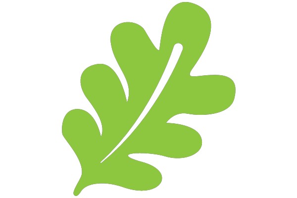 Vibrant Green Leaf Design