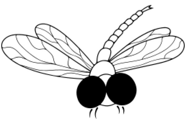 A Stylized Illustration of a Dragonfly