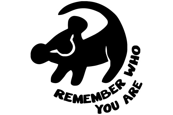 Reflective Silhouette and Motivational Phrase.