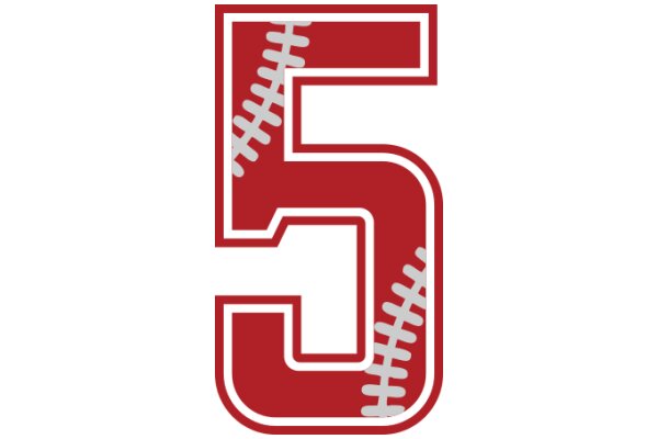 Vintage Baseball Logo: A Classic Red and White Design