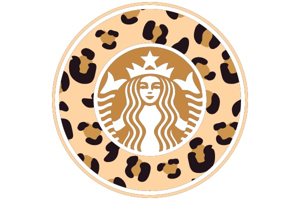 Starbucks Coffee Cup with Leopard Print
