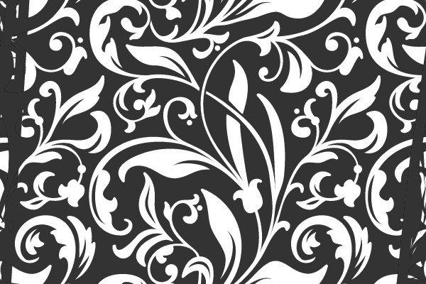 Ornate Flourish: A Study in Contrast
