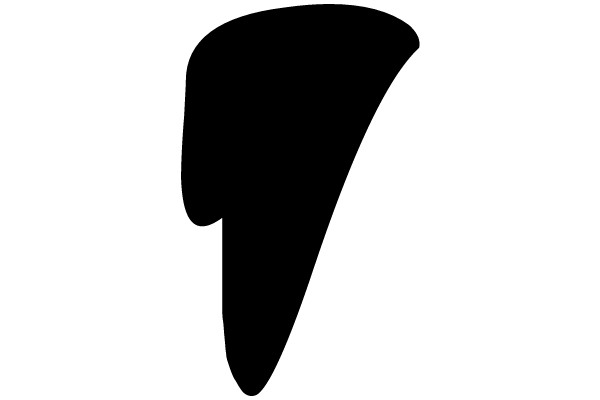 Black Shapes on a White Background
