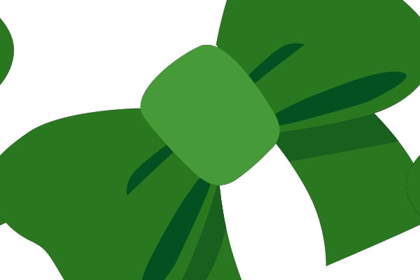 Green Bow Clip Art