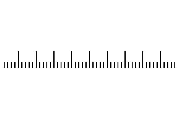 A Linear Pattern of Vertical Lines