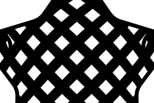 Star-Shape with Diamond Pattern