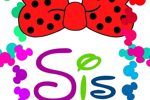 Colorful Mickey Mouse Ears and Bow Design