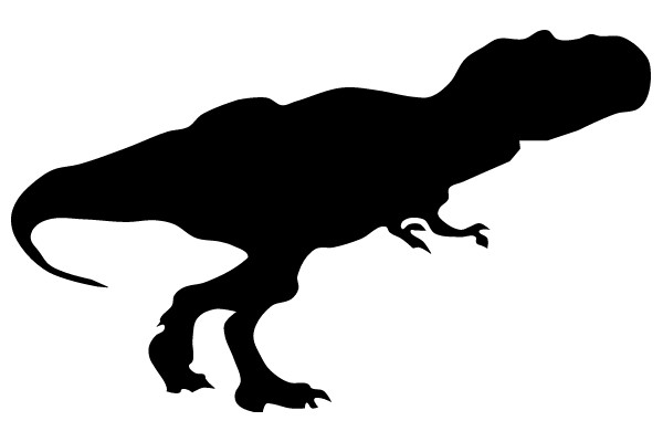 Silhouette of a Tyrannosaurus Rex