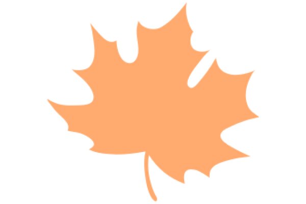 Vibrant Orange Maple Leaf