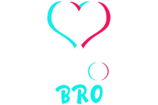 A Digital Artwork of a Heart and a Circle, with the Word 'Bro' in a Stylized Font