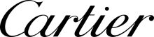 Elegant Black and White Typography: The Name 'Cartier' in a Stylish Font
