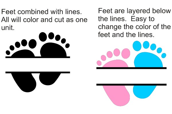 Coloring and Cutting Footprints Activity Guide