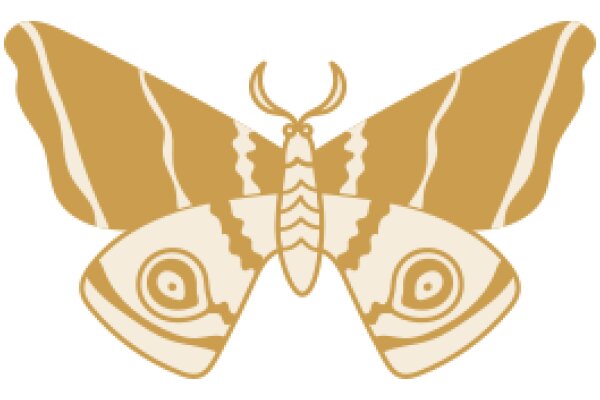 Stylized Butterfly Logo with Detailed Design