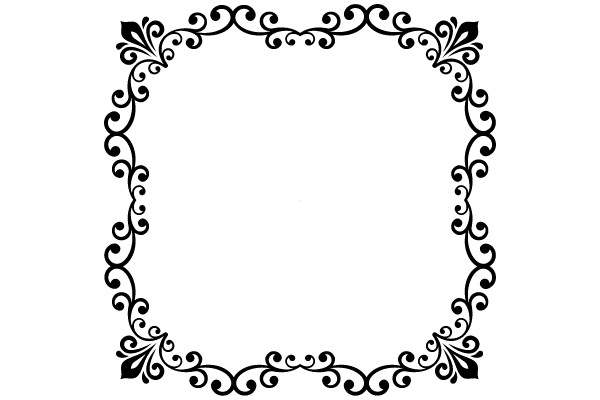 Ornate Vintage Frame with Flourish Design