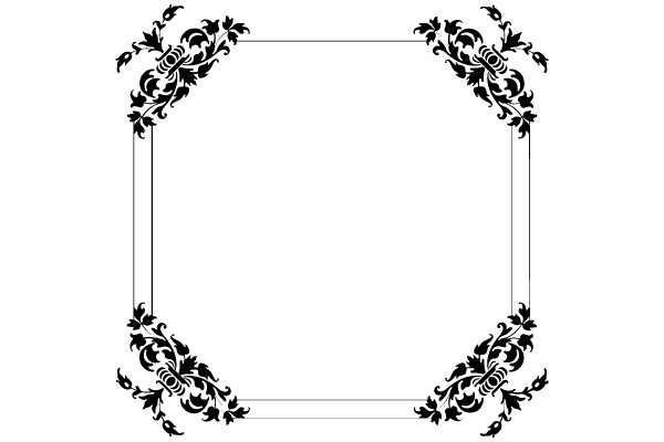 Ornate Vintage Floral Frame Design