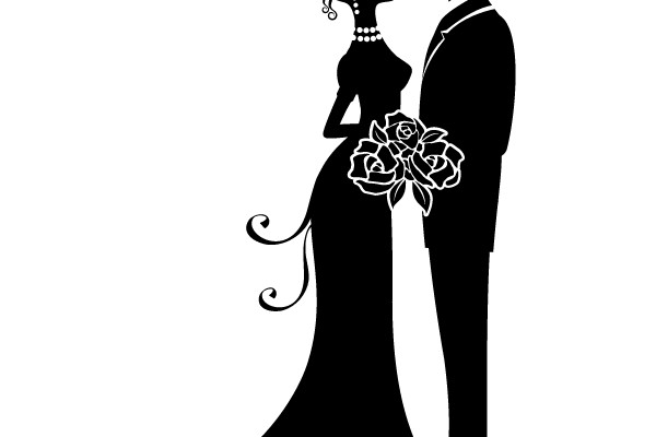 Bride and Groom Silhouette