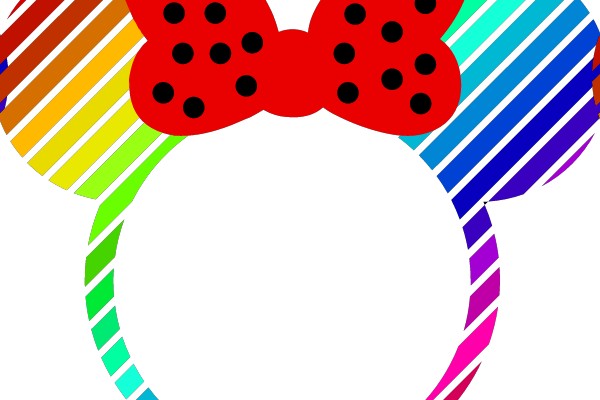 Colorful Minnie Mouse Ears