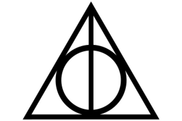 Stylized Logo with a Triangle and Circle Design