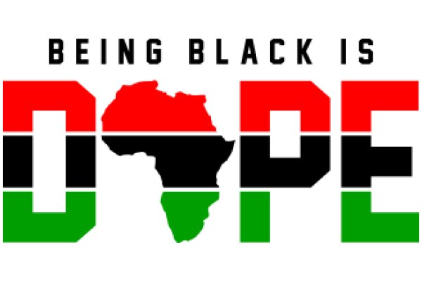 Being Black is Hope: A Graphic Design Showcasing the African Continent and the Word 'Hope' in a Stylized, Colorful Design.