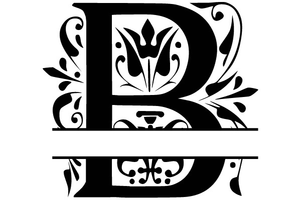 Art Nouveau Letter B