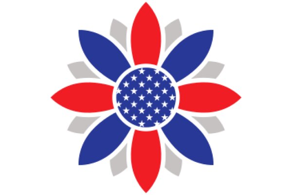 Vibrant American Flag Design with Star Pattern