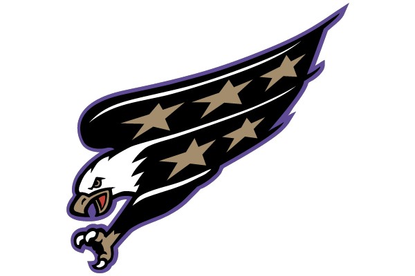 Eagle with Stars on Wing