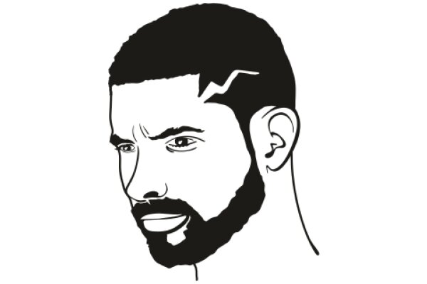 A Portrait of a Man with a Beard and Mustache