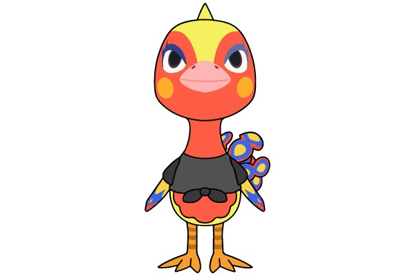 Chirpy, the Colorful Avian Character