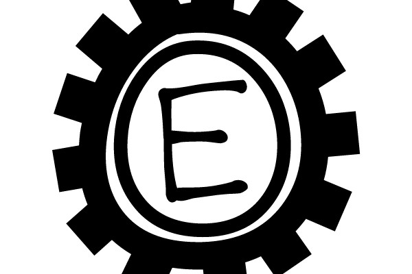 Gear with 'E'