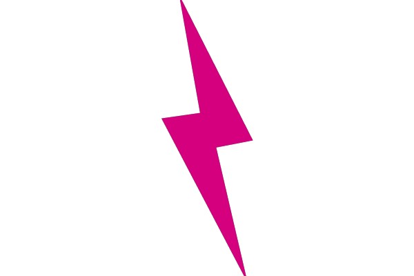 Pink Lightning Symbol