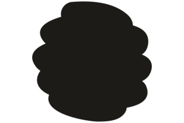 A Solid Black Silhouette on a White Background