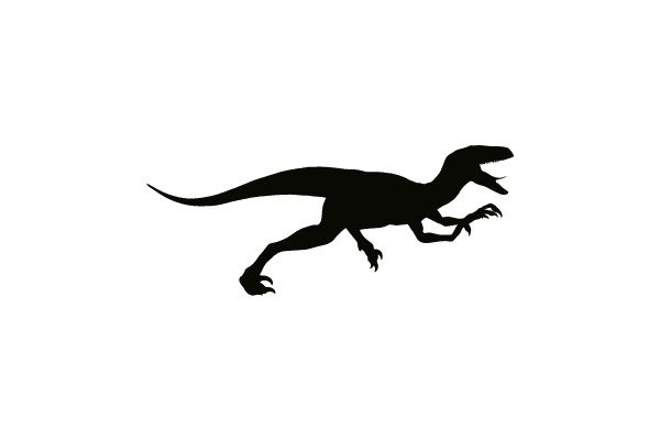 Silhouette of a Dinosaur
