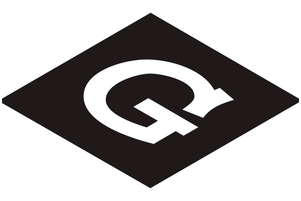Q Logo on Black Diamond Shape