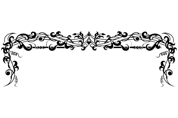 Classic Elegance: A Flourished Border for Your Design