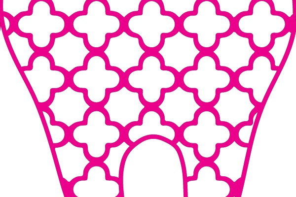 Pink Patterned Tooth
