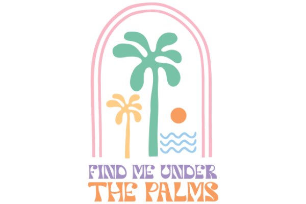 A Vibrant and Colorful Logo for a Palm Tree-Themed Business