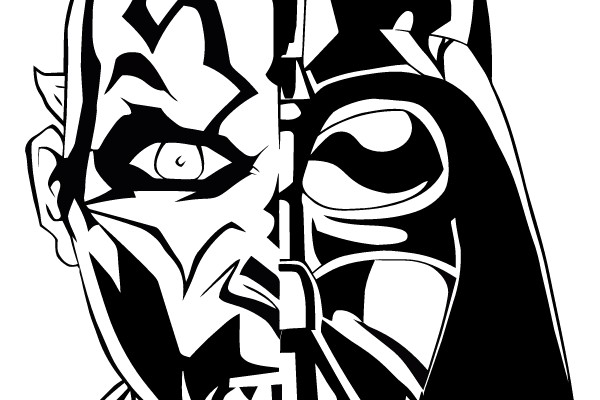 Dark vs. Light: The Duel of the Faces