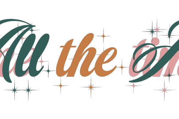 All the Time: A Graphic Design Showcasing the Beauty of Typography and Color