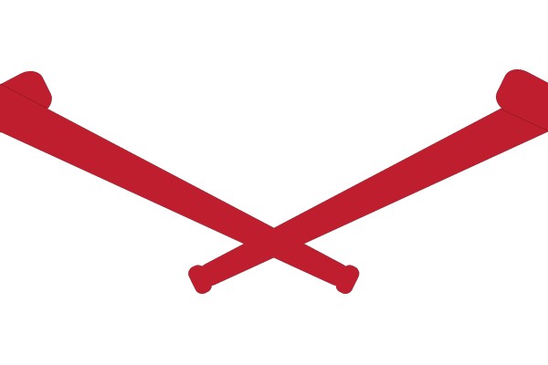 Crossed Baseball Bats