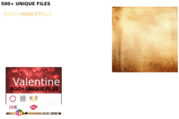 Valentine's Day Advertisement: 500 Unique Files for Sale