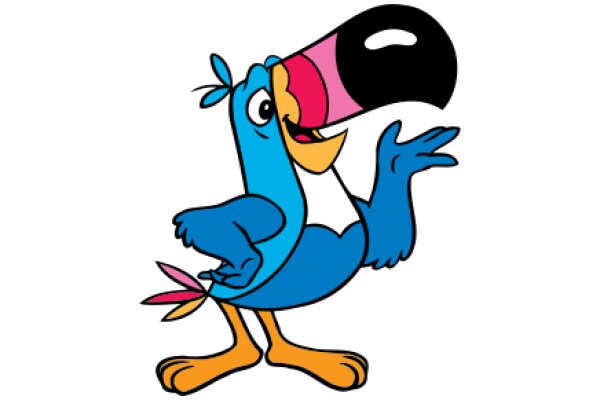 Vibrant Adventures: The Colorful Exploits of a Cartoon Bird