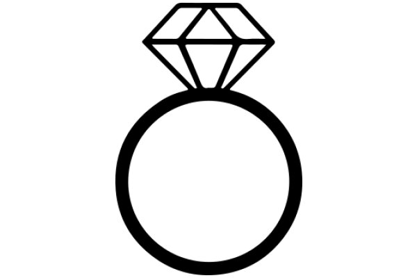 A Diamond Ring Symbol in