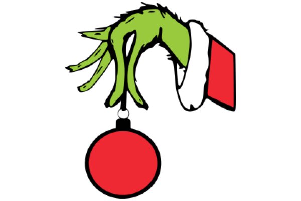 A Festive Holiday Greeting: A Cartoon Christmas Tree with a Gift Tag